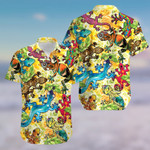 Hawaiian Aloha Shirts Colorful Lizards 1204KV - 1