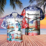 Hawaiian Aloha Shirts - Beach Shorts Thunderbirds 4th of July - 1