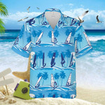 Blue Wave Windsurfing Palm Tree Unisex Hawaiian Shirts - Beach Shorts 300721h - 1
