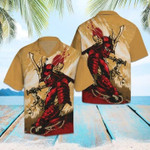 Amazing Red Samurai Hawaiian Shirt Kv - 1
