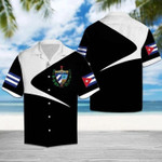 Black  White Free Cuba Unisex Hawaiian Shirts - 1