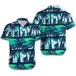 Hawaiian Aloha Shirts Bigfoot Tropical Coconut Tree Sasquatch - 1