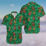 Hawaiian Aloha Shirts Tiki And Pineapple  2704KV - 1