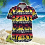 Disc Golf Stupid Tree Sunset Coconut Beach Unisex Hawaiian Shirts - Beach Shorts - 1