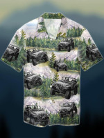 Awesome Jeep In Forest Unisex Hawaiian Shirts - 1