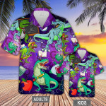 Dinosaurs World Summer Hawaiian Aloha Shirts Xh - 1