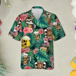 Tropical Good Beer Pineapple Skull Hawaiian Aloha Shirts DH - 1
