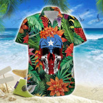 Hawaiian Aloha Shirts Puerto Rico Skull - 1