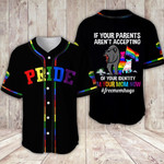 LGBT Pride Mama bear free mom hugs Baseball Jersey KV - 1