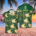 Personalized Name And Rank Proudly Served US Army Green Unisex Hawaiian Shirts - 1