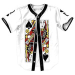 Queen Poker custom name Baseball Jersey KV - 1