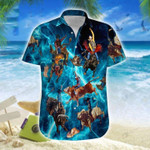 Bull Riding Thunder Rodeo Festival Unisex Hawaiian Shirts - Beach Shorts - 1