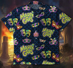 Mardi Gras Colorful Carnival Hawaiian Aloha Shirts H - 1