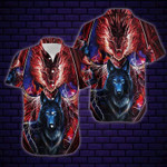 Dragon And Wolf Fantastic Unisex Hawaiian Shirt  Unisex  Adult  HW2546 - 1