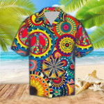 Hippie Colorful Summer Vibe Tropical Hawaiian Shirt  Unisex  Adult  HW3260 - 1