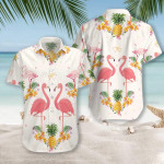Pineapple And Flamingo Hawaiian Shirt  Unisex  Adult  HW5612 - 1