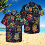 Owl Hippie Hawaiian Shirt  Unisex  Adult  HW4509 - 1