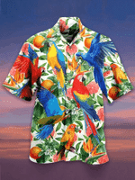 Tropical Parrot Hawaiian Shirt  Unisex  Adult  HW2667 - 1