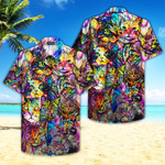 Colorful Cat In The World Hawaiian Shirt  Unisex  Adult  HW4702 - 1