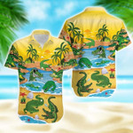 Crocodile Alligator On The Beach Hawaiian Shirt  Unisex  Adult  HW3829 - 1