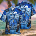 Native American Wolf Hawaiian Shirt  Unisex  Adult  HW5979 - 1