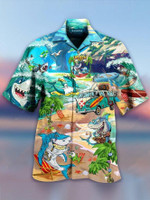 Vintage Shirt Collar Hawaiian Shirt  Unisex  Adult  HW3749 - 1