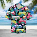 Hippie Bus Jungle Palm Hawaiian Shirt  Unisex  Adult  HW1420 - 1