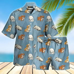 English Bulldog Hawaiian Shirt Set  Unisex  HS1074 - 1