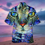 Mirror 3D Cat Hawaiian Shirt  Unisex  Adult  HW3723 - 1