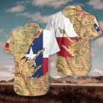 Texas Flag And Map Hawaiian Shirt  Unisex  Adult  HW2606 - 1