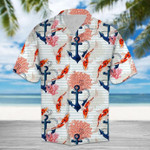 Beautiful Koi Fish And Anchor Hawaiian Shirt  Unisex  Adult  HW5757 - 1