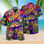 Dont Worry Be Hippie Hawaiian Shirt  Unisex  Adult  HW1642 - 1