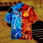 Fire And Water Guitar Hawaiian Shirt  Unisex  Adult  HW4663 - 1