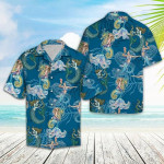 Lovely Mermaid Sea Horse Coral Reef Hawaiian Shirt  Unisex  Adult  HW5570 - 1