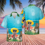 Cat Tropical Beach Hawaiian Shirt  Unisex  Adult  HW5828 - 1