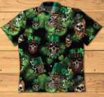 Skull Leprechaun Irish Happy St Patricks Day Hawaiian Shirt  Unisex  Adult  HW2273 - 1