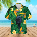 Floral Tropical Black Cat Hawaiian Shirt  Unisex  Adult  HW5819 - 1