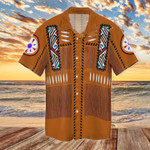 Native American Orange Hawaiian Shirt  Unisex  Adult  HW4128 - 1