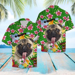 Pug Summer Party Hawaiian Shirt  Unisex  Adult  HW5947 - 1