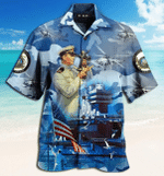 We Own The Sea Us Navy Hawaiian Shirt  Unisex  Adult  HW5637 - 1