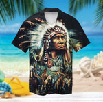 Native American Chief Warrior Hawaiian Shirt  Unisex  Adult  HW5008 - 1