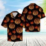 Tiger Fire Hawaiian Shirt  Unisex  Adult  HW1535 - 1