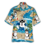 Husky Hawaiian Shirt  Unisex  Adult  HW5724 - 1