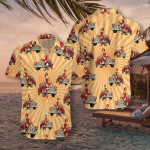 Vintage Car And Chick For Dinner Hawaiian Shirt  Unisex  Adult  HW5587 - 1