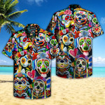 Day Of The Dead Dog Hawaiian Shirt  Unisex  Adult  HW4687 - 1