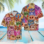 Owl Color Hawaiian Shirt  Unisex  Adult  HW5451 - 1