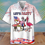 Lets Party Flamingo Hawaiian Shirt - 1