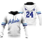 Atlanta Braves Deion Sanders #42 MLB Big Tall Cooperstown Collection Mesh Wordmark 3D Designed Allover Gift For Atlanta Fans