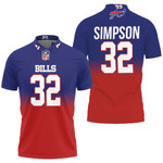 Buffalo Bills O J Simpson #32 Great Player NFL American Football Team Royal Color Crash 3D Designed Allover Gift For Bills Fans