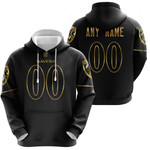 Baltimore Ravens NFL American Team Black Golden Edition Vapor 3D Designed Allover Custom Gift For Baltimore Fans